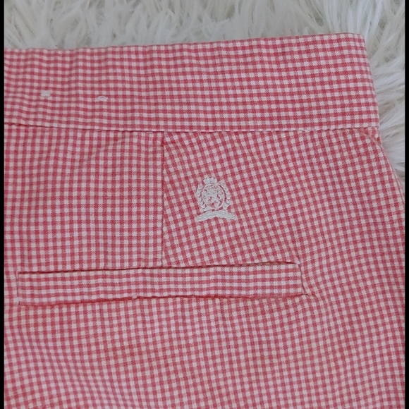 Tommy Hilfiger Pink Red Gingham Shorts - Picture 3 of 9